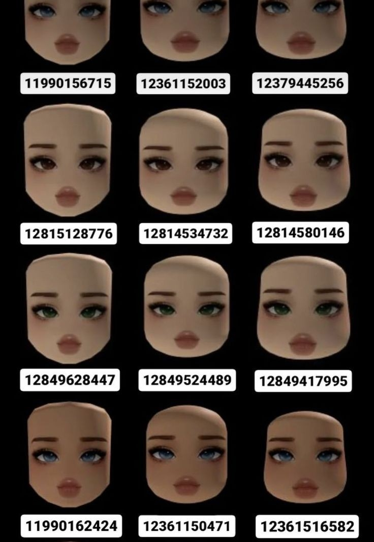 Roblox popular face codes! 