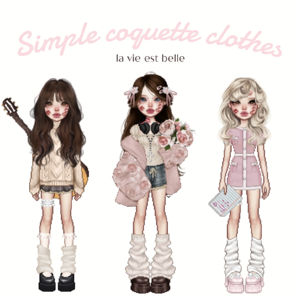 ⩩ 🗝 Ꮺ Simple Coquette Outfits ! 💌 ‹𝟹 - Coquette darlings - Everskies